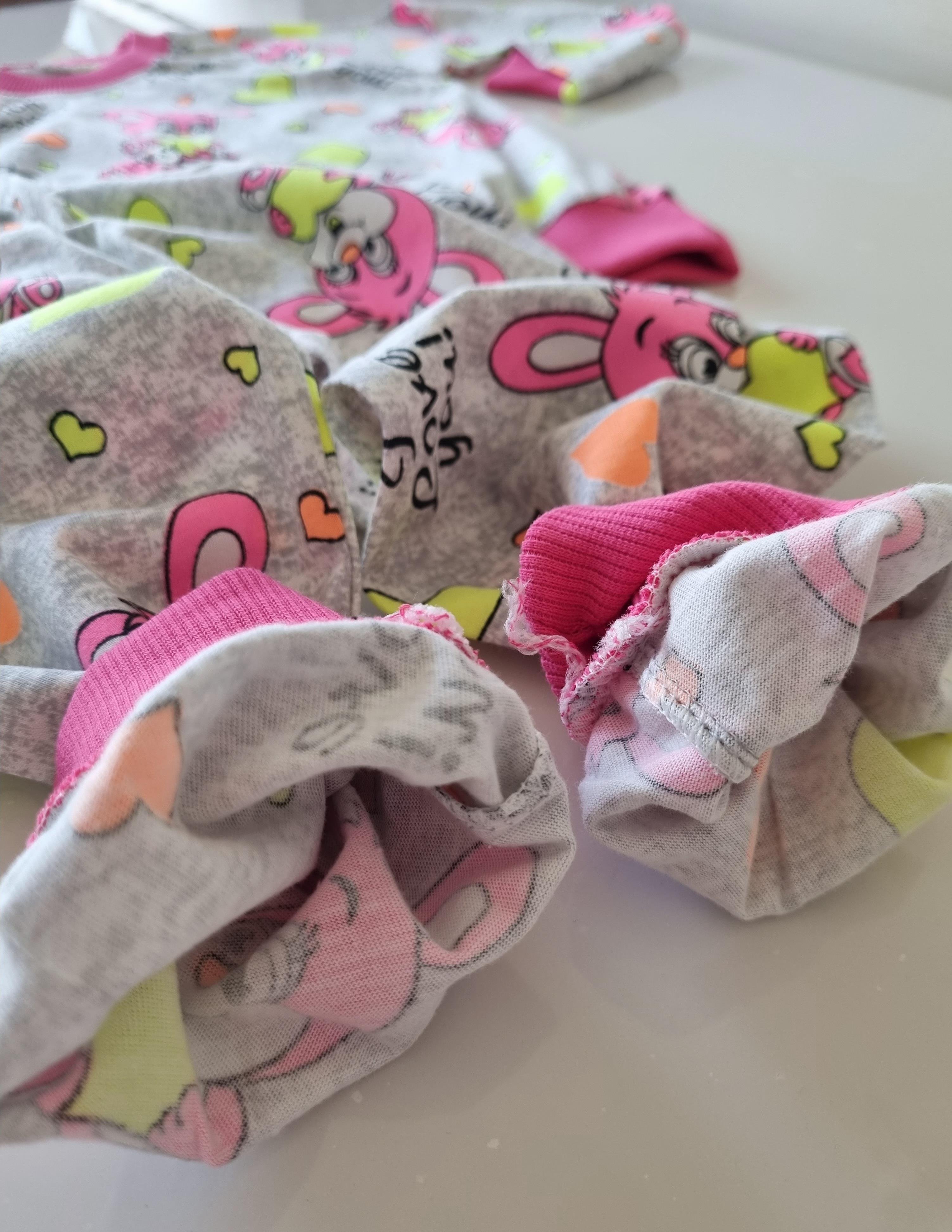 Tavşan Desenli Mevsimlik Pijama Takımı