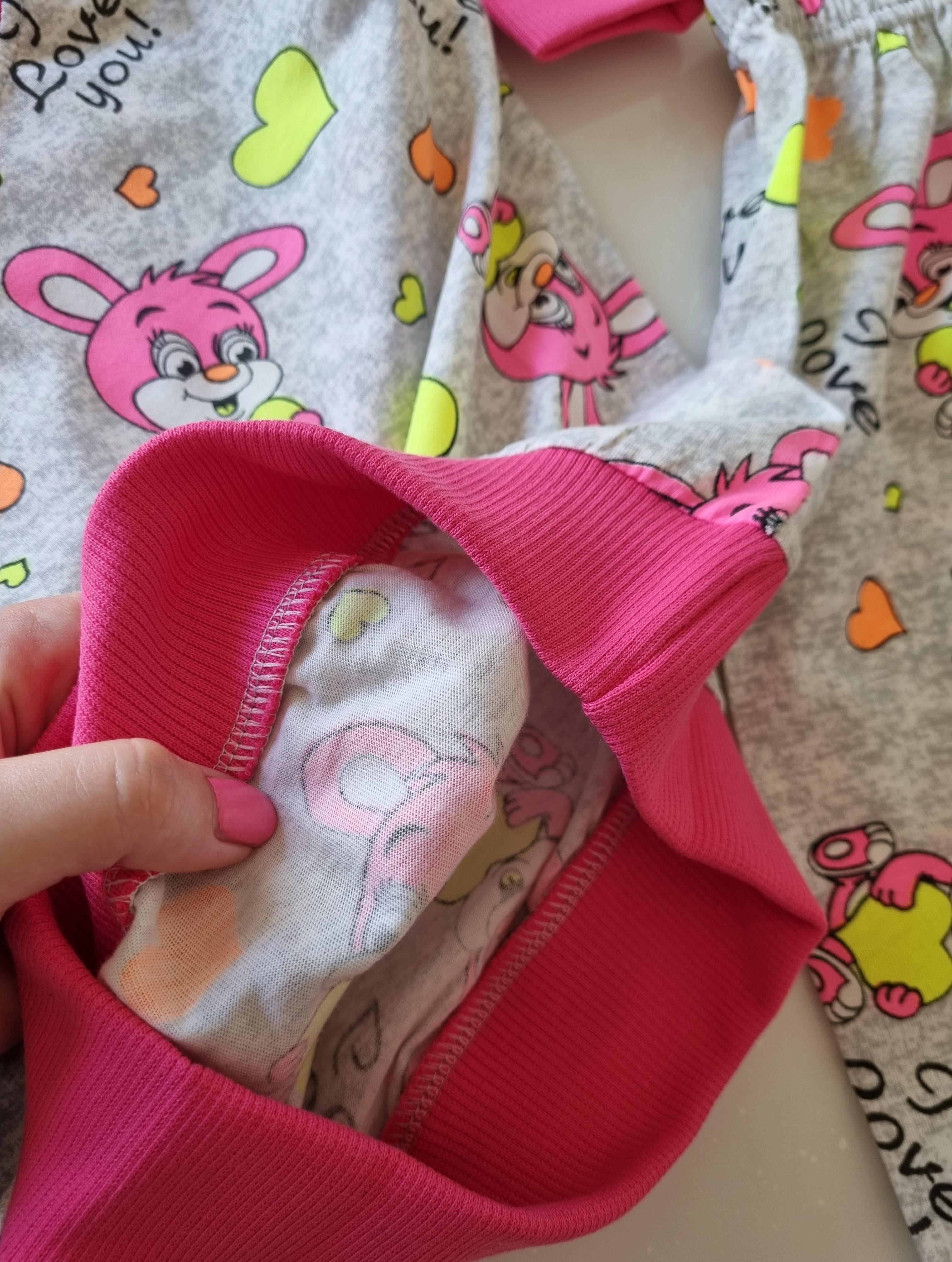 Tavşan Desenli Mevsimlik Pijama Takımı