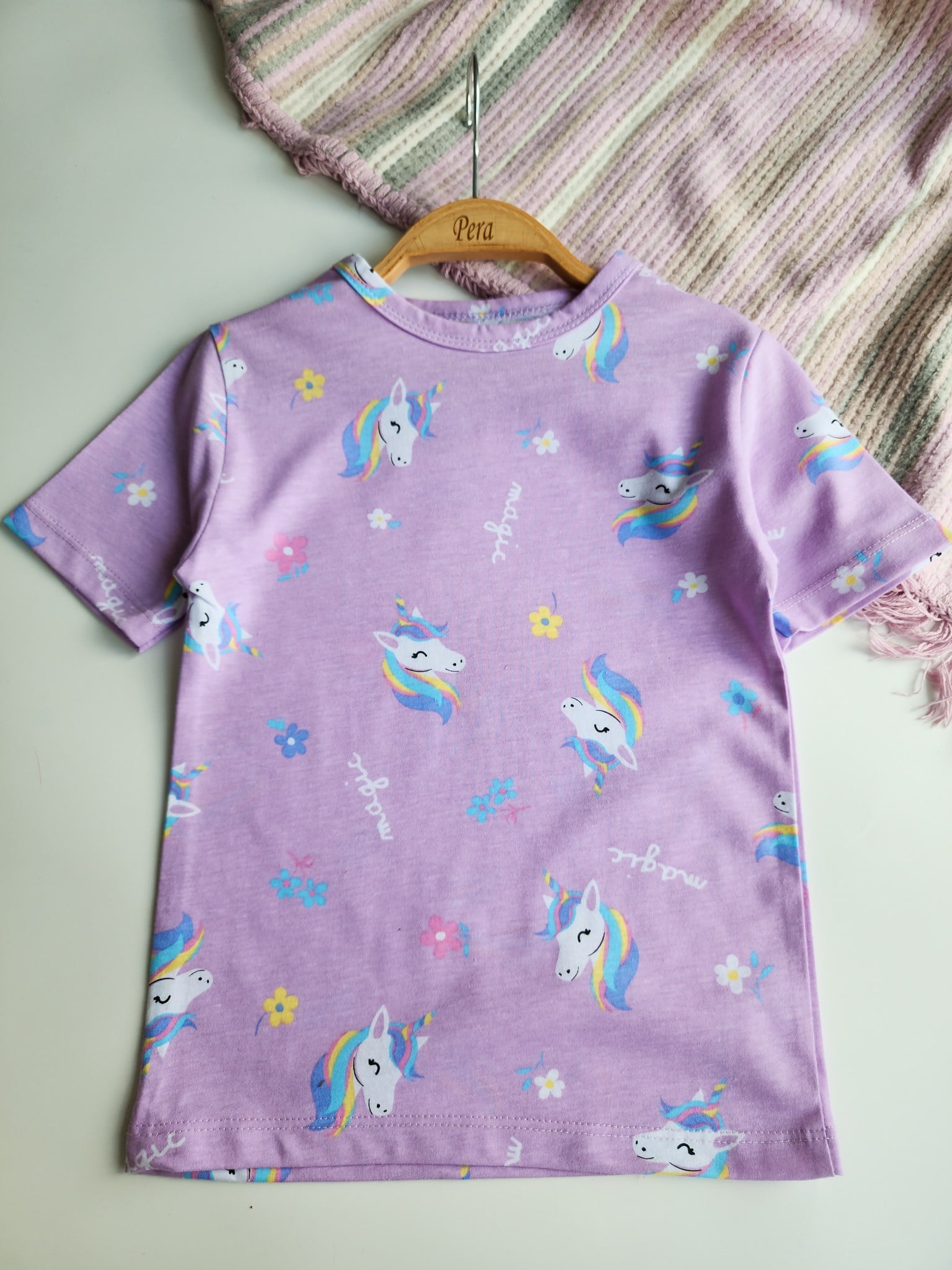 Unicorn Şortlu Pijama Takımı