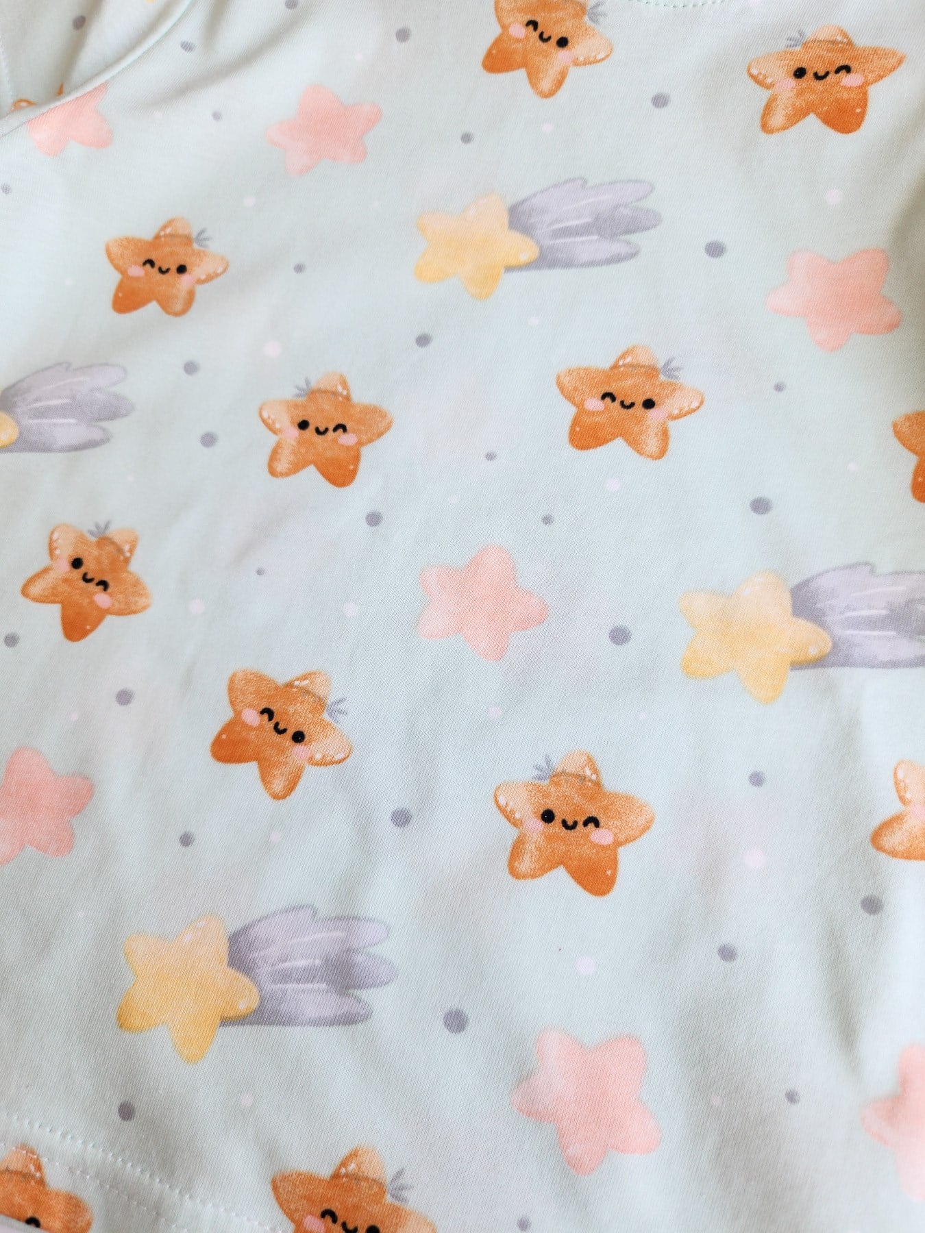 Yıldız Desenli Şortlu Pijama Takımı