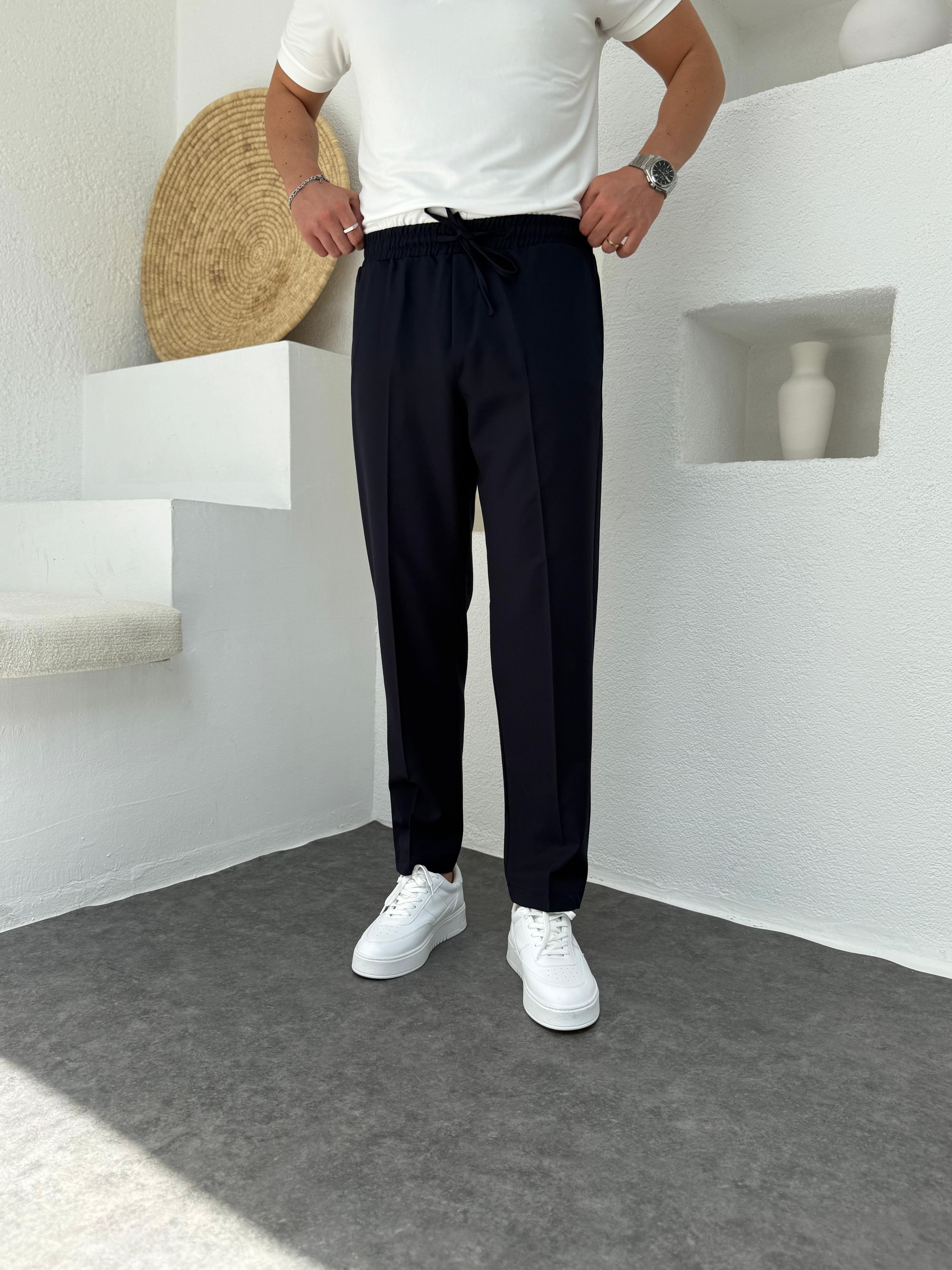 Lacivert Regular Fit Jogger Pantolon