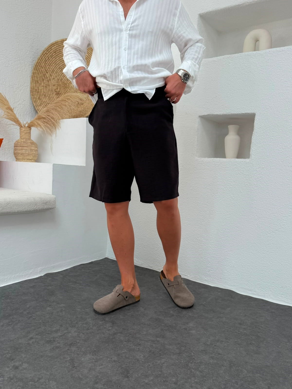 Siyah Modal Şort