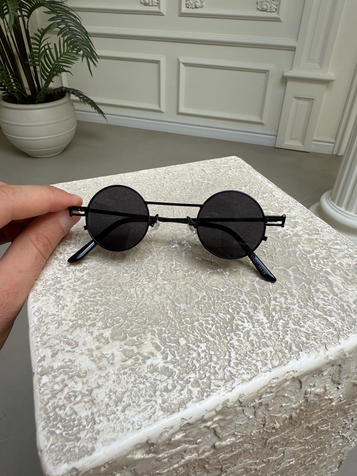 UV-400 Güneş Gözlük Yuvarlak Black