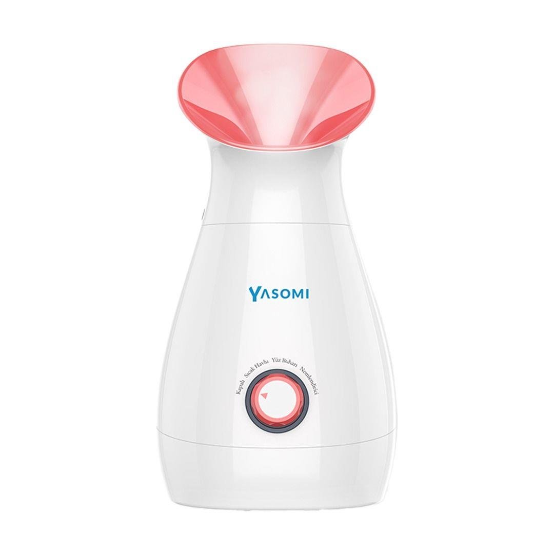 Yasomi NV8318 Aromaterapi 3ü1 arada Havlu Isıtıcı Cilt Nemlendirici ve Yüz Buharı Cihazı (Pembe)