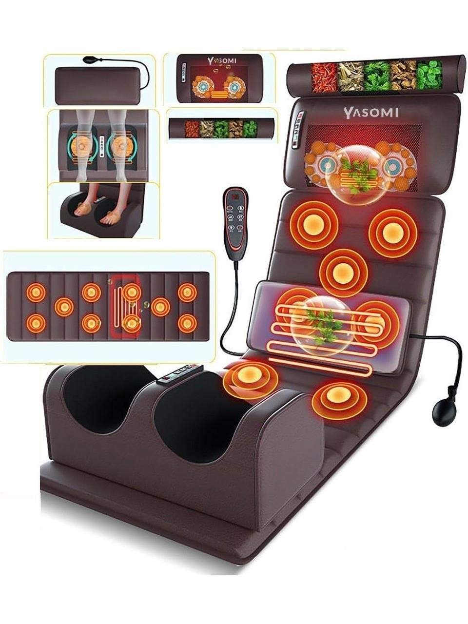 Yasomi Relaxon x10 Katlanabilir Elektrikli Tam Vücut Isıtmalı Masaj Yatağı
