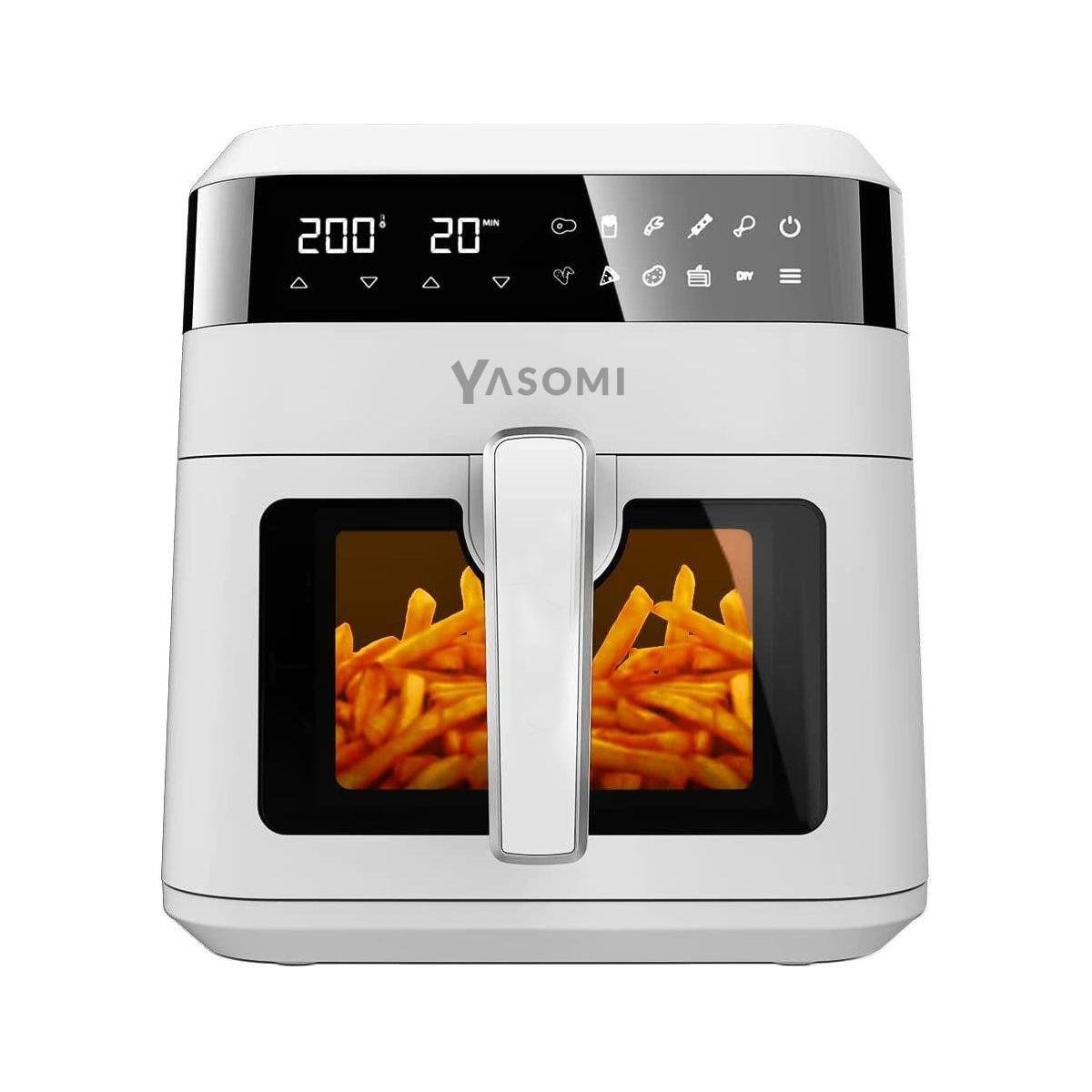 Yasomi Y60 Airfryer 1300w 6 Lt Akıllı Fritöz Beyaz ( Türkiye Garantili)