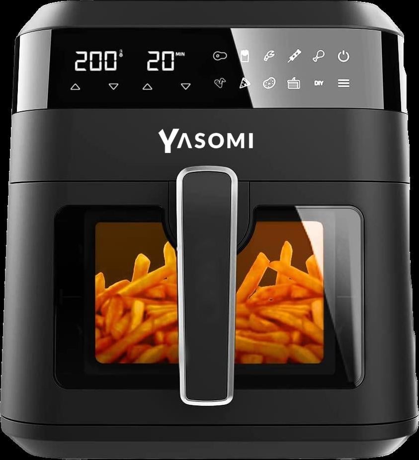 Yasomi Y60 Airfryer 1300w 6 Lt Akıllı Fritöz Siyah ( Türkiye Garantili)