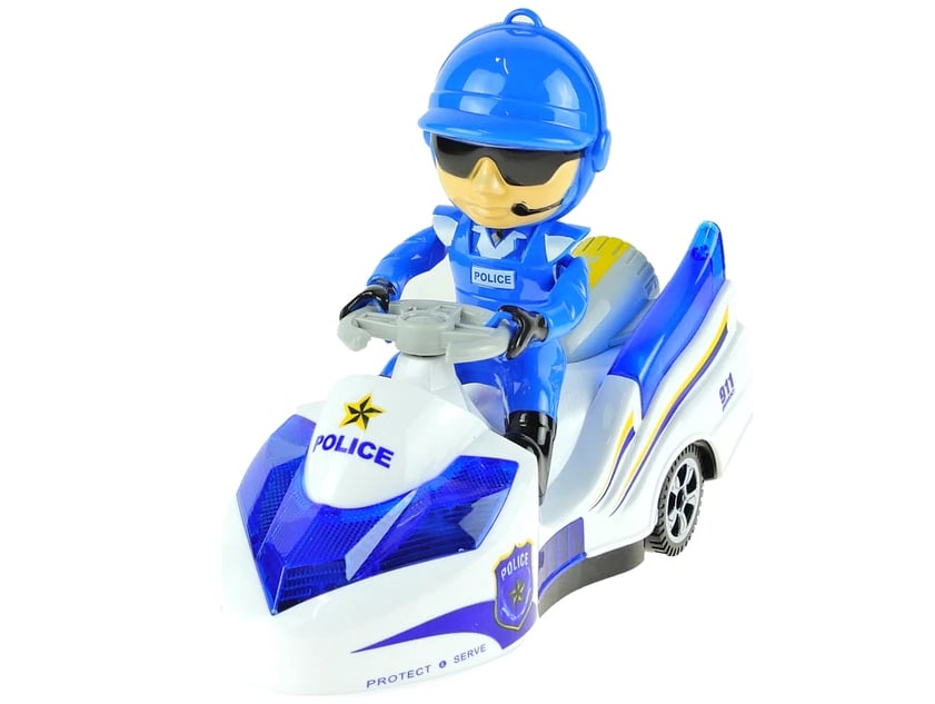  Oyuncak Polis Motosikleti Işıklı Sesli Pilli 20 cm