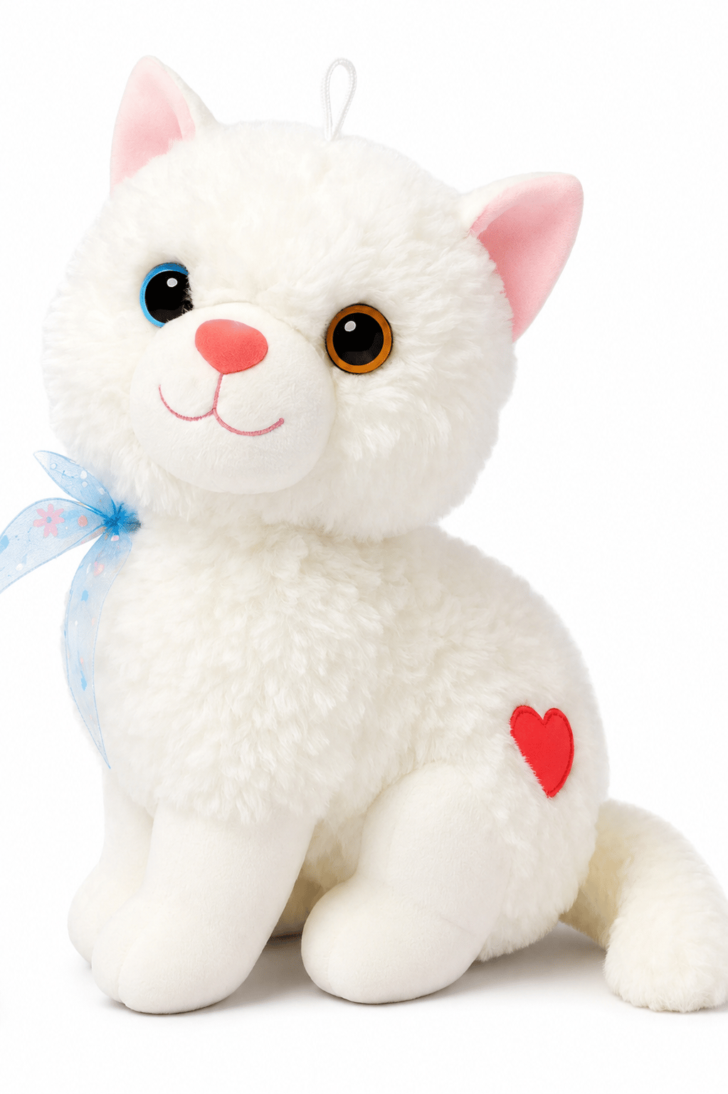 Peluş Sesli Beyaz Miyavlayan Van Kedisi 33 cm Kedi