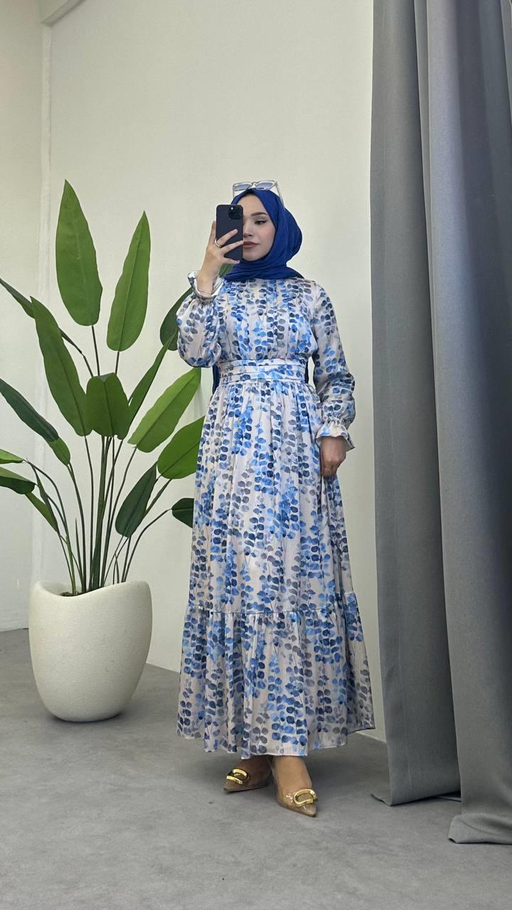 BAHAR ELBİSE MAVİ 