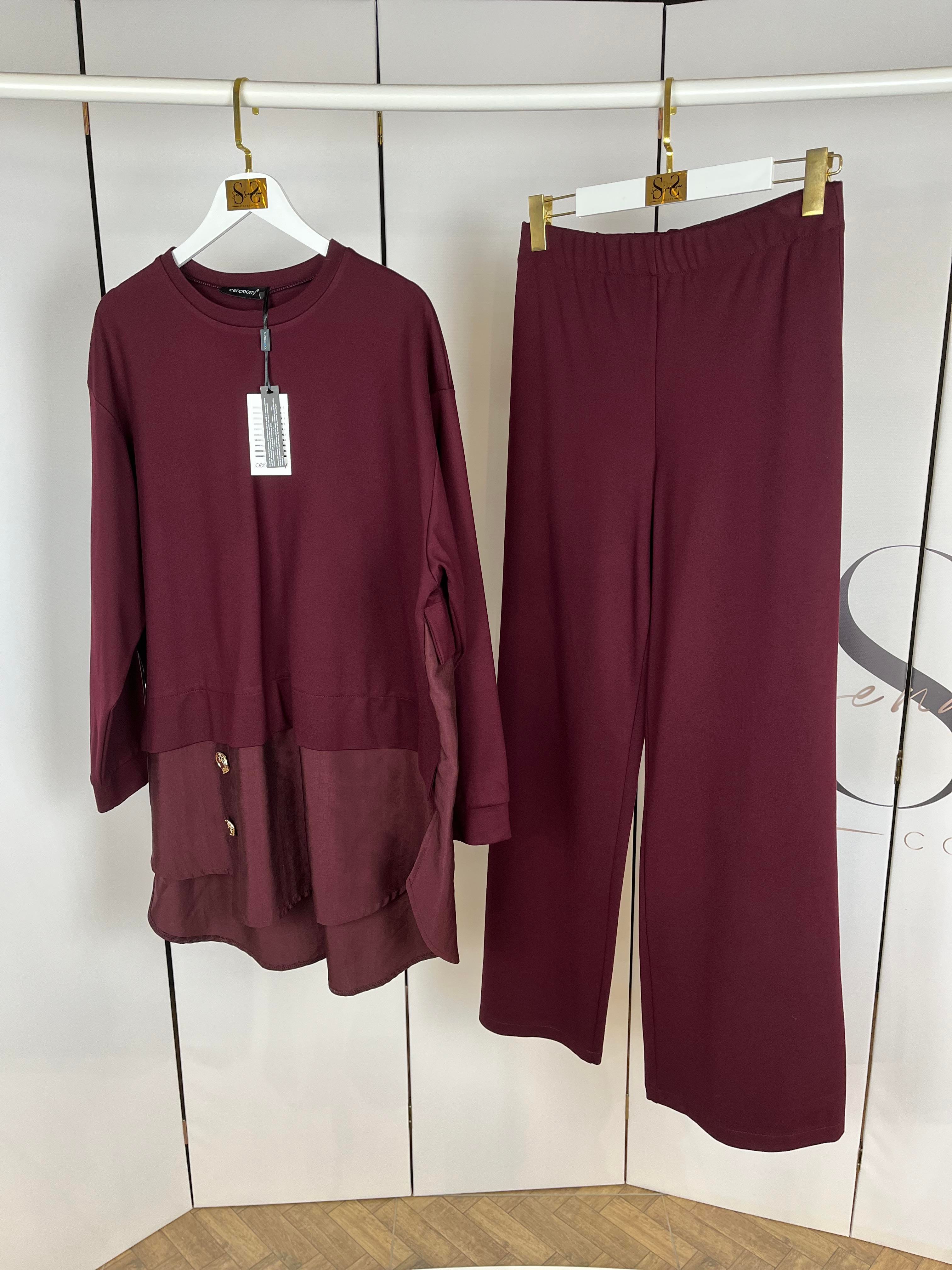 GOLD DÜĞME DETAYLI TAKIM