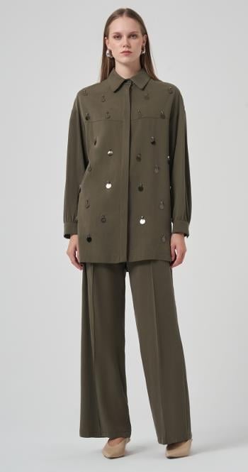 NUSS BONCUK SÜSLEMELİ TAKIM