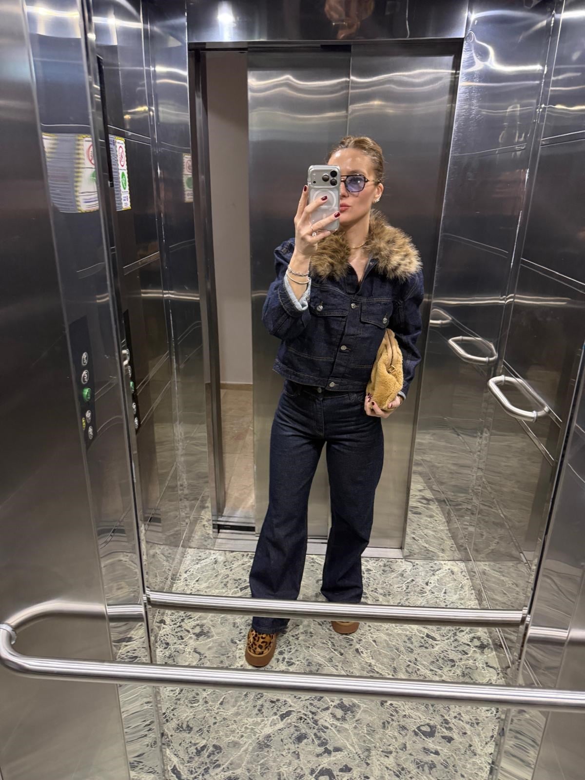 Denim Lacivert Jean Palazzo Kot Pantolon