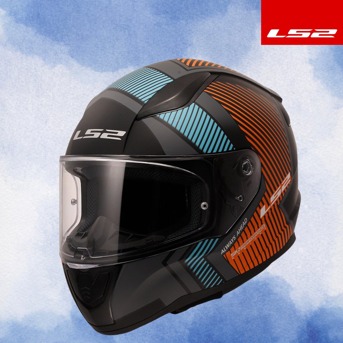 LS2 RAPID 2 EXTRA MAT GRİ-NEON TURUNCU KASK
