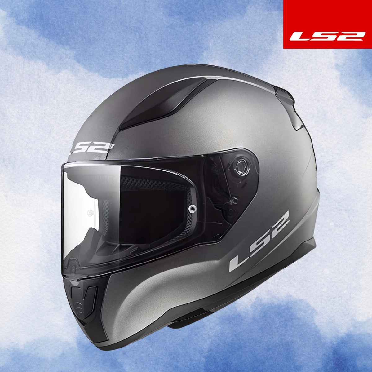 LS2 RAPID 2 MAT TITANIUM KASK