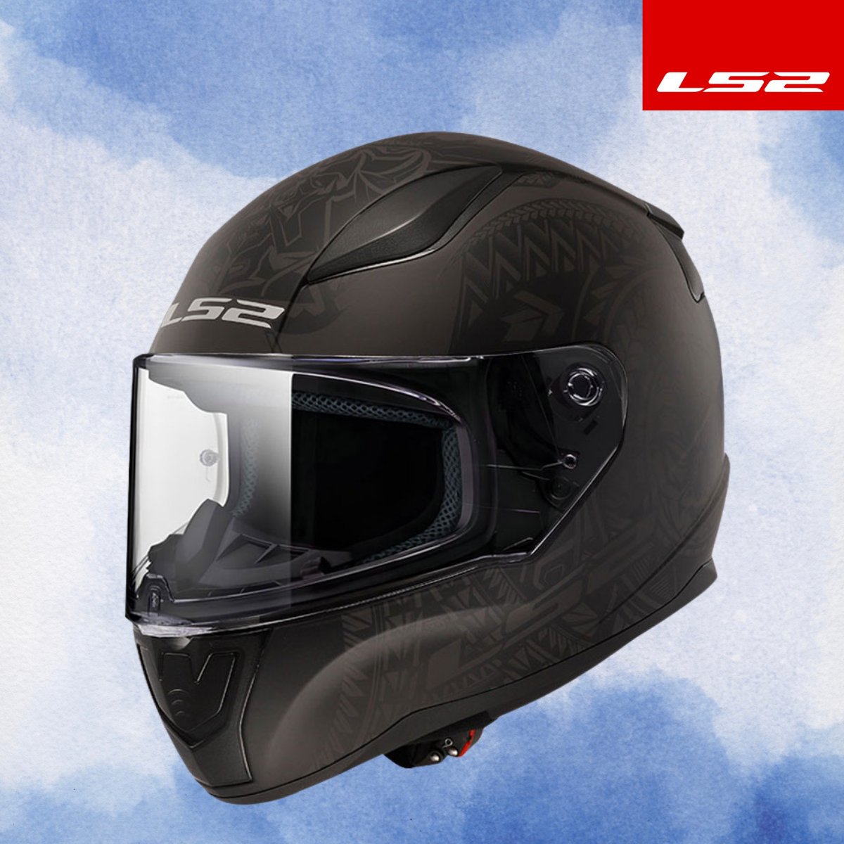 LS2 RAPID 2 TAKAROA MAT SİYAH KASK