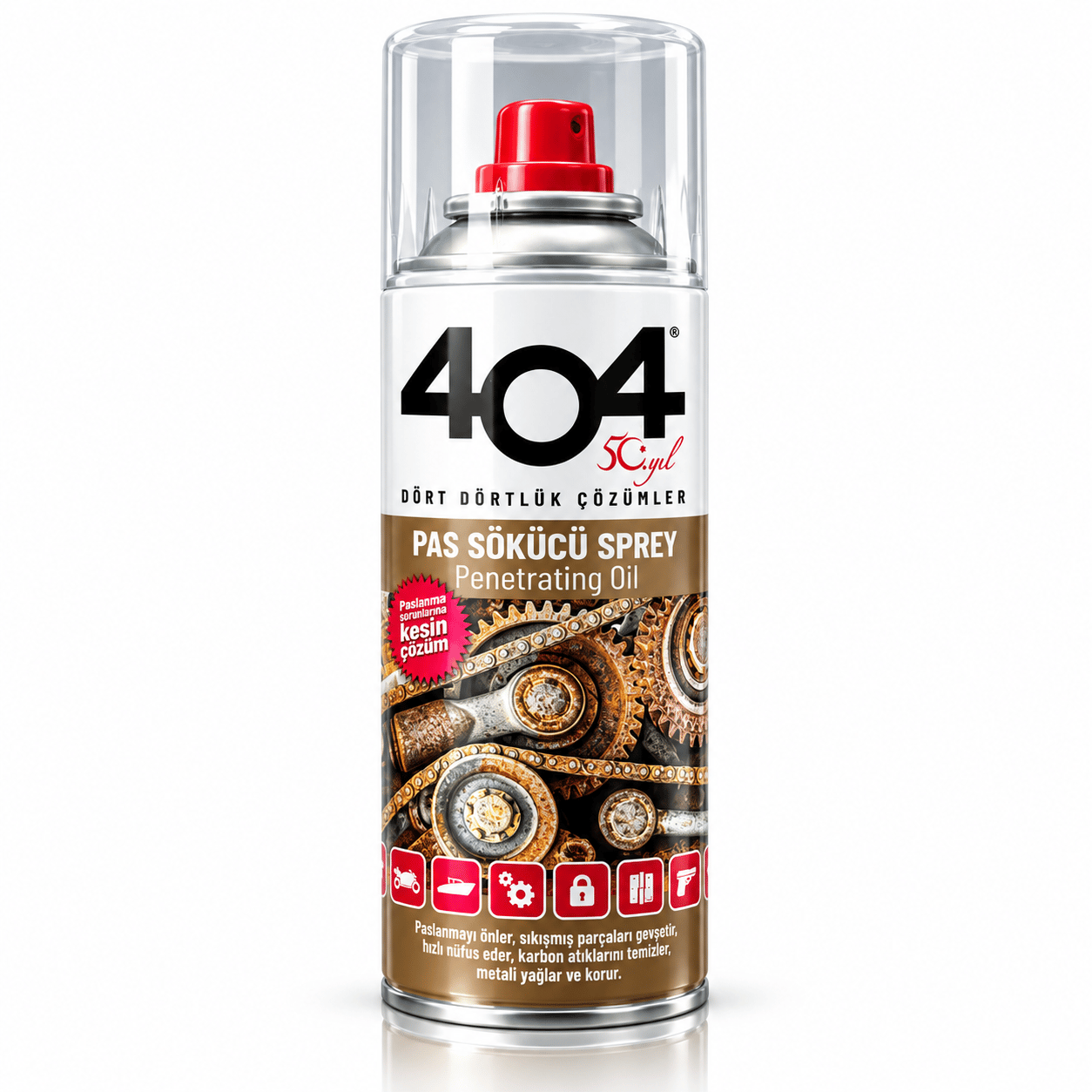 404 Pas Sökücü Sprey 200 ml | Yağlayıcı ve Korozyon Önleyici Sprey