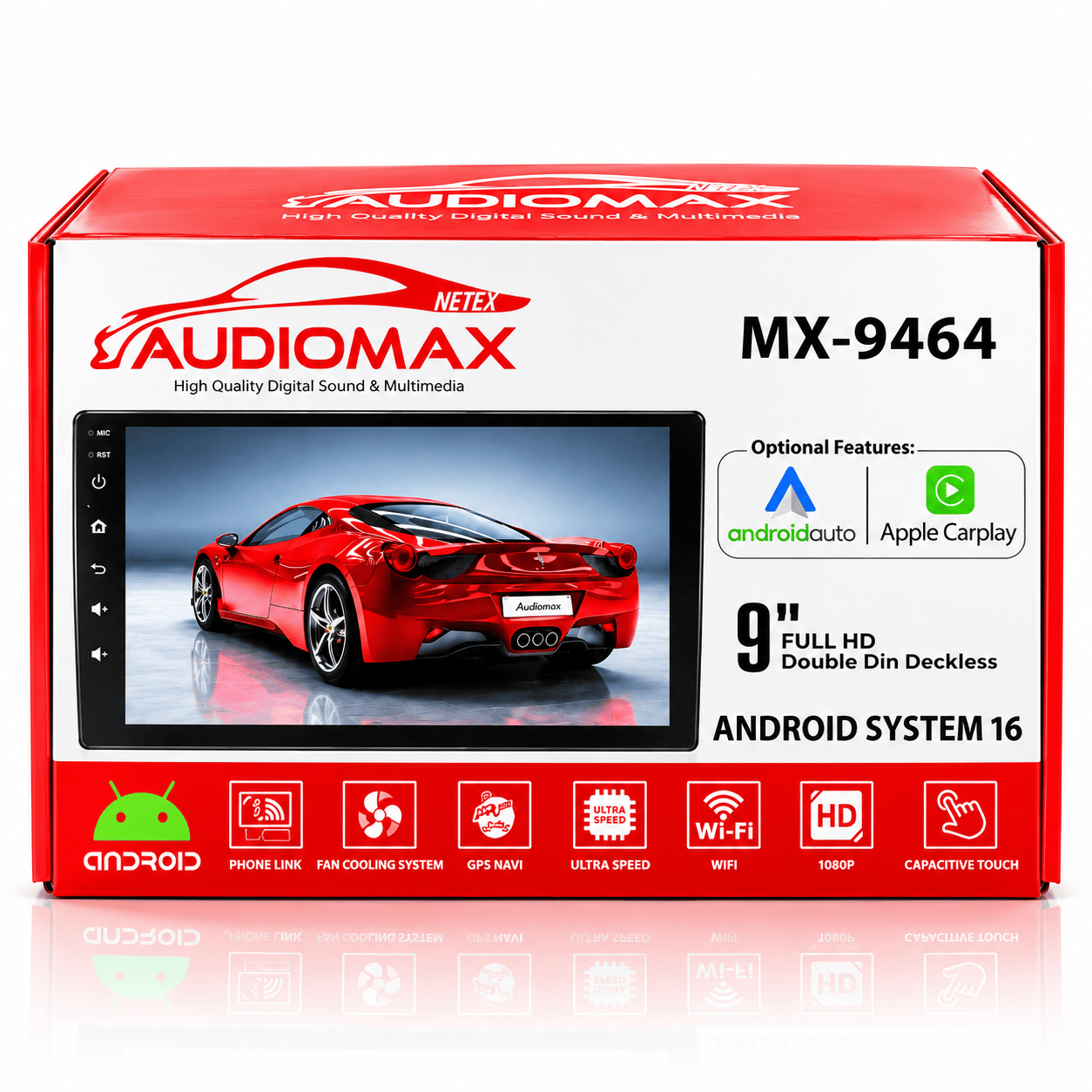9 İnç 4+64 GB Android Tablet Dokunmatik Multimedya Ekran – Araç İçi Oto Teyp