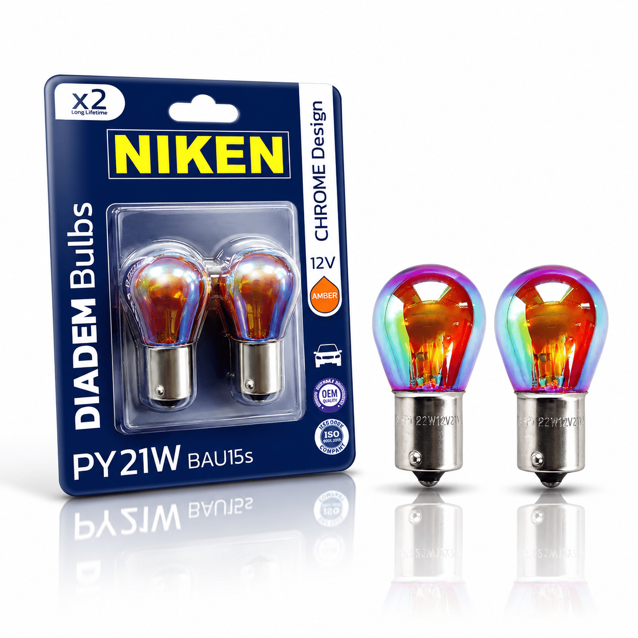 93 Diadem Ampul PY21W Yakın Tırnak (2 Adet) Niken