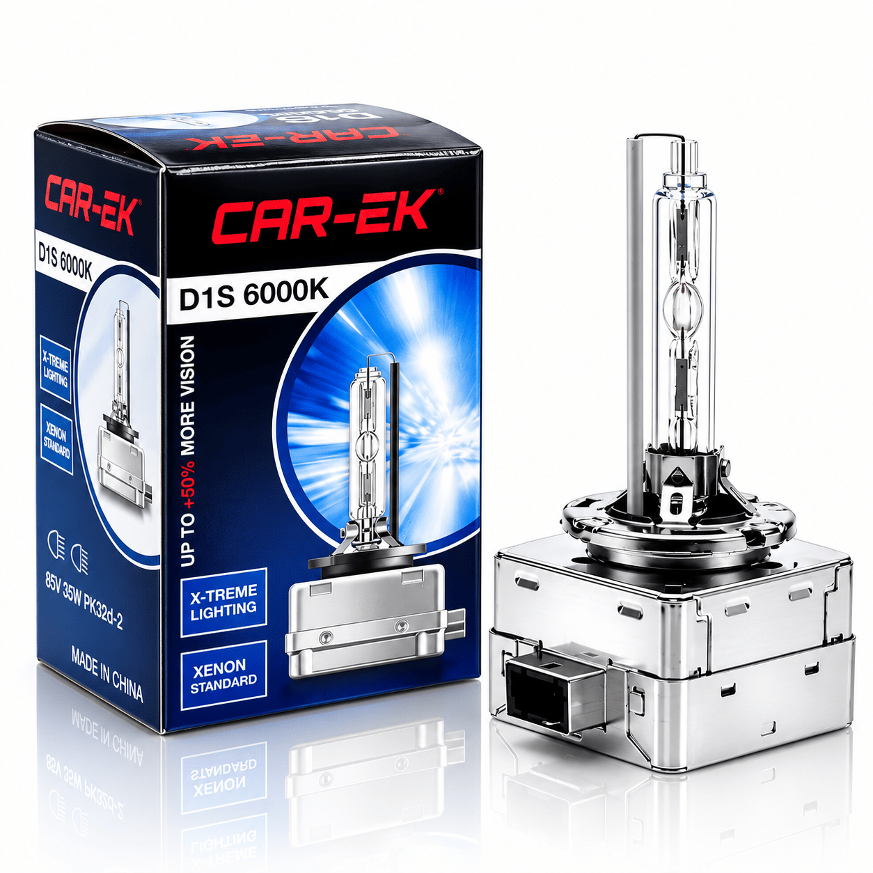 CAR-EK D1S Xenon Ampul 6000K Beyaz – 1 Adet Oto Far Ampulü