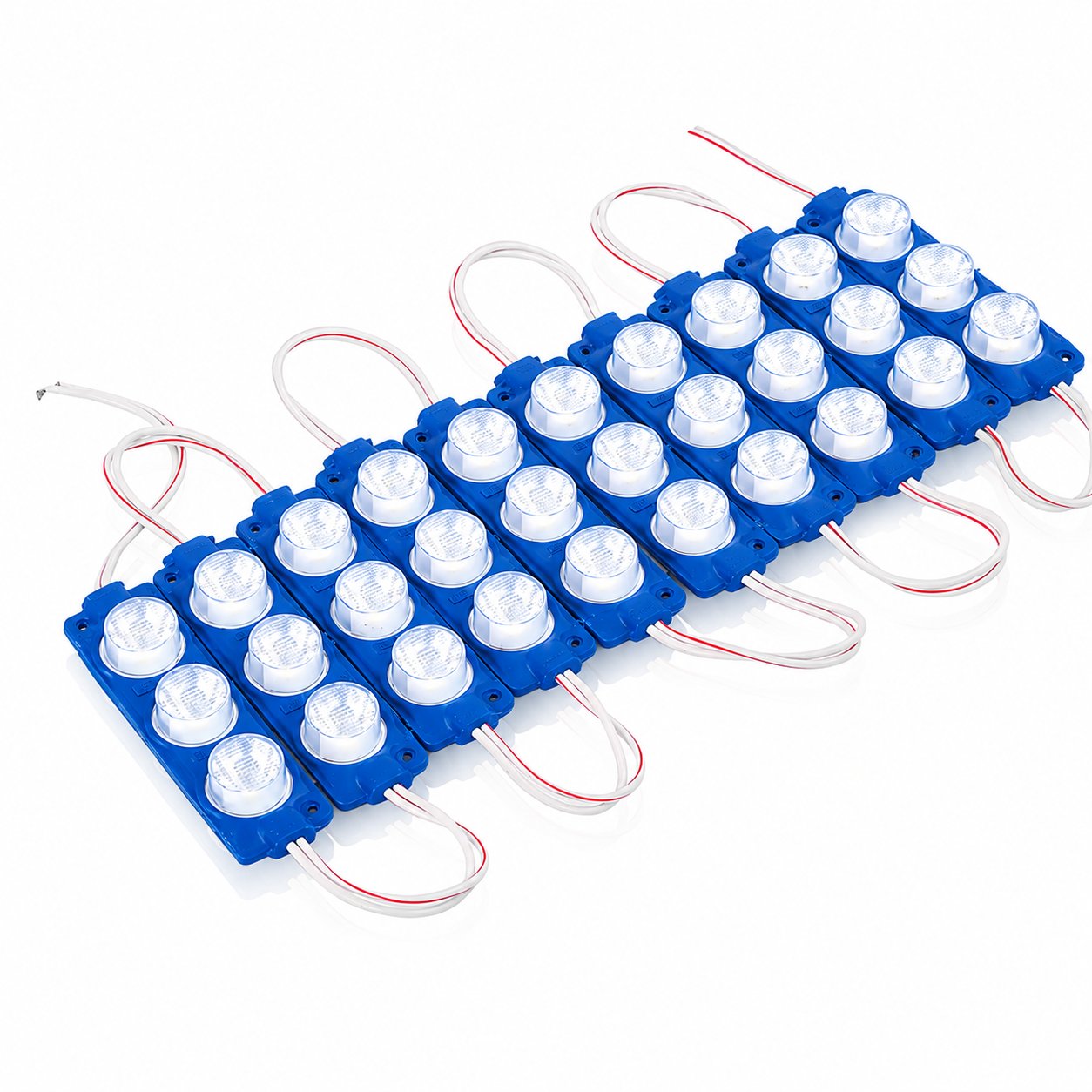 Dekoratif Parmak Lamba 3W Mavi Işık | 10'lu 12V LED Aydınlatma Seti