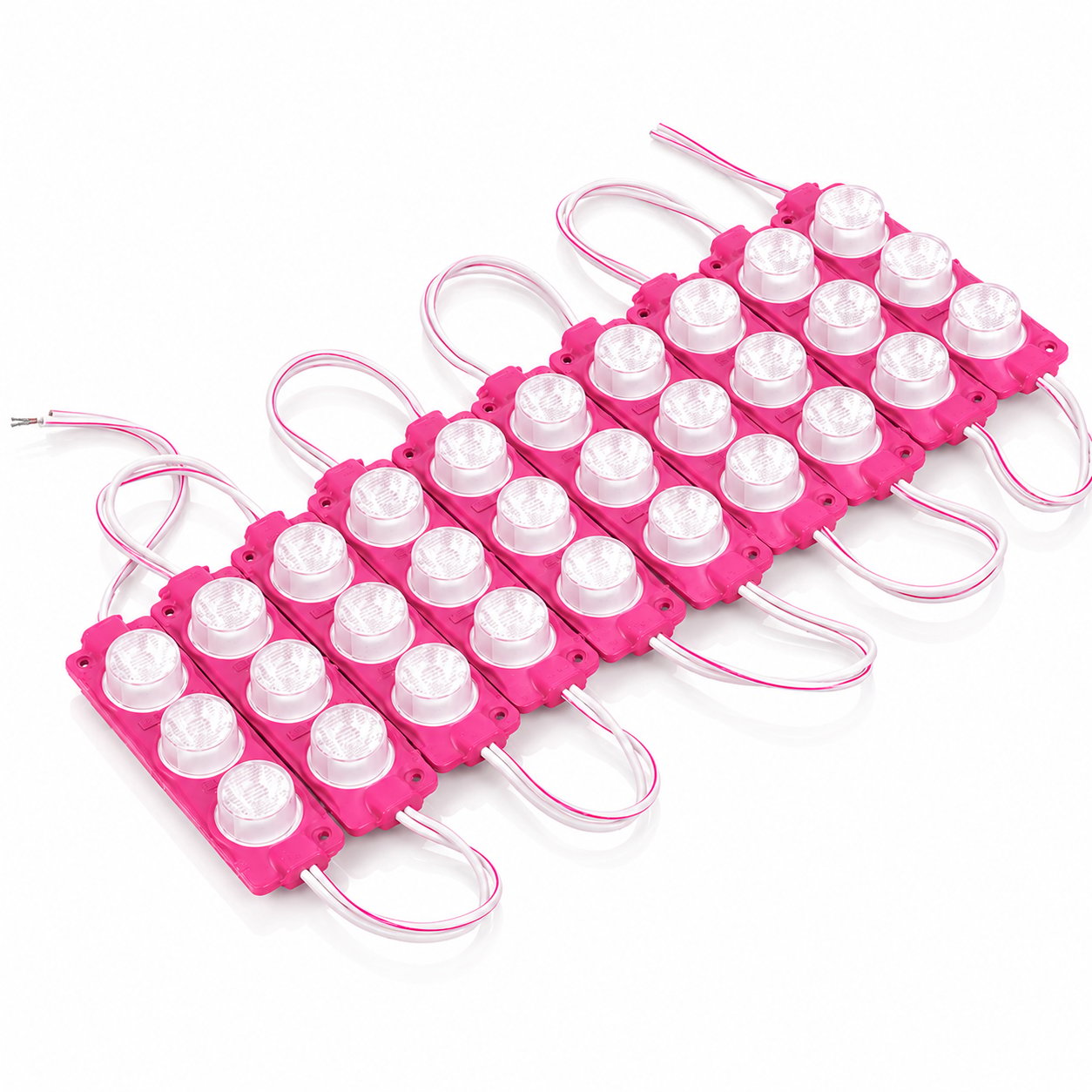 Dekoratif Parmak Lamba 3W Pembe Işık | 10'lu 12V LED Aydınlatma Seti