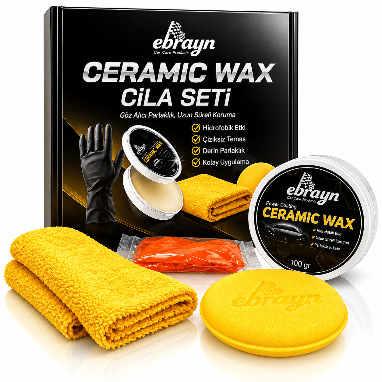 EBRAYN Ceramic Wax 100 Gr | Seramik Koruma ve Parlaklık Cilası