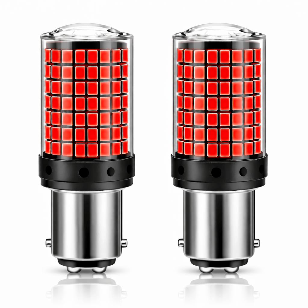 ERLİGHT 1016 Çift Duy 144 Led Kırmızı Ampul