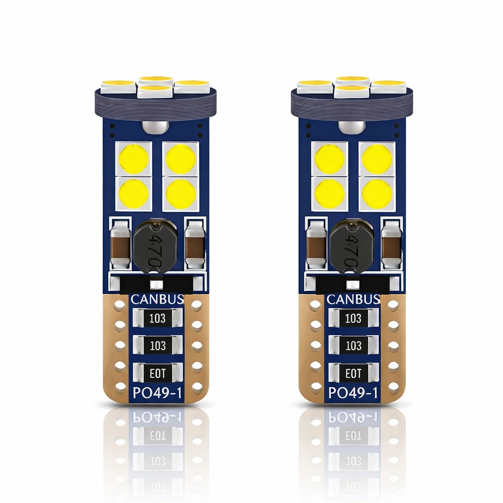 Erlight T10 Dipsiz Canbuslu Park Ampulü 12 Ledli Beyaz W5W Led Park Ampulü