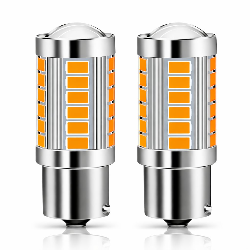 ERLİGHT Tek Duy 93 Mercekli 33 Led Turuncu Ampul