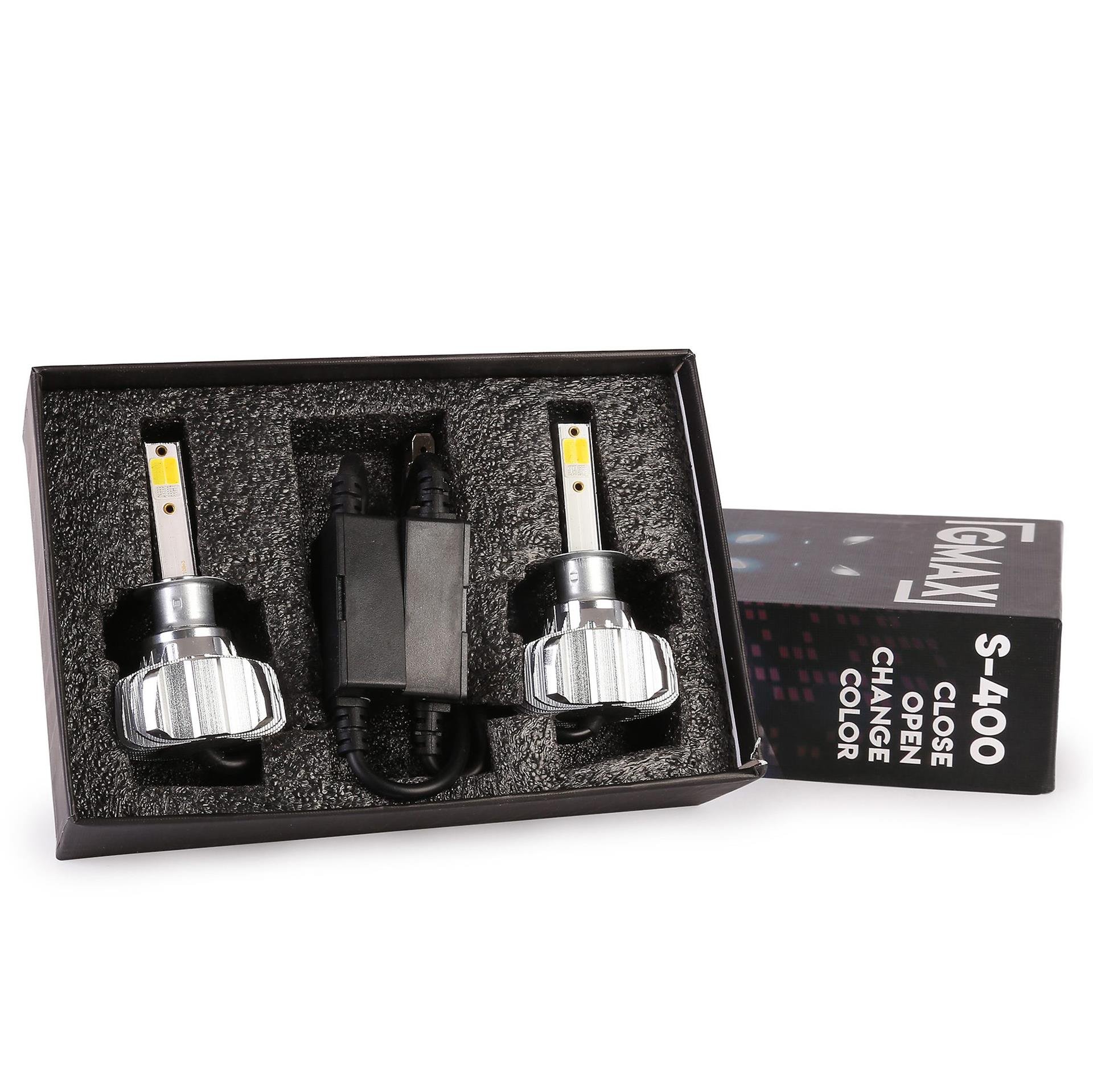 Gmax S400 H1 Sarı Beyaz Mavi 3 Renk Çakarlı Led Xenon