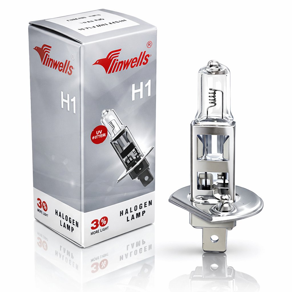 H1 İNWELLS 12V Halojen Ampul – Yüksek Işık Performansı, Uzun Ömürlü