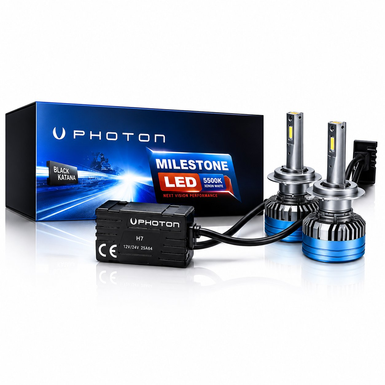 Photon Milestone Black H7 Led Xenon