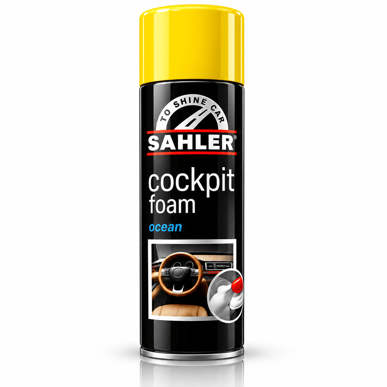 SAHLER Torpido Parlatıcı Köpük 225ML – Araç İçi Torpido ve Plastik Yüzey Temizleyici