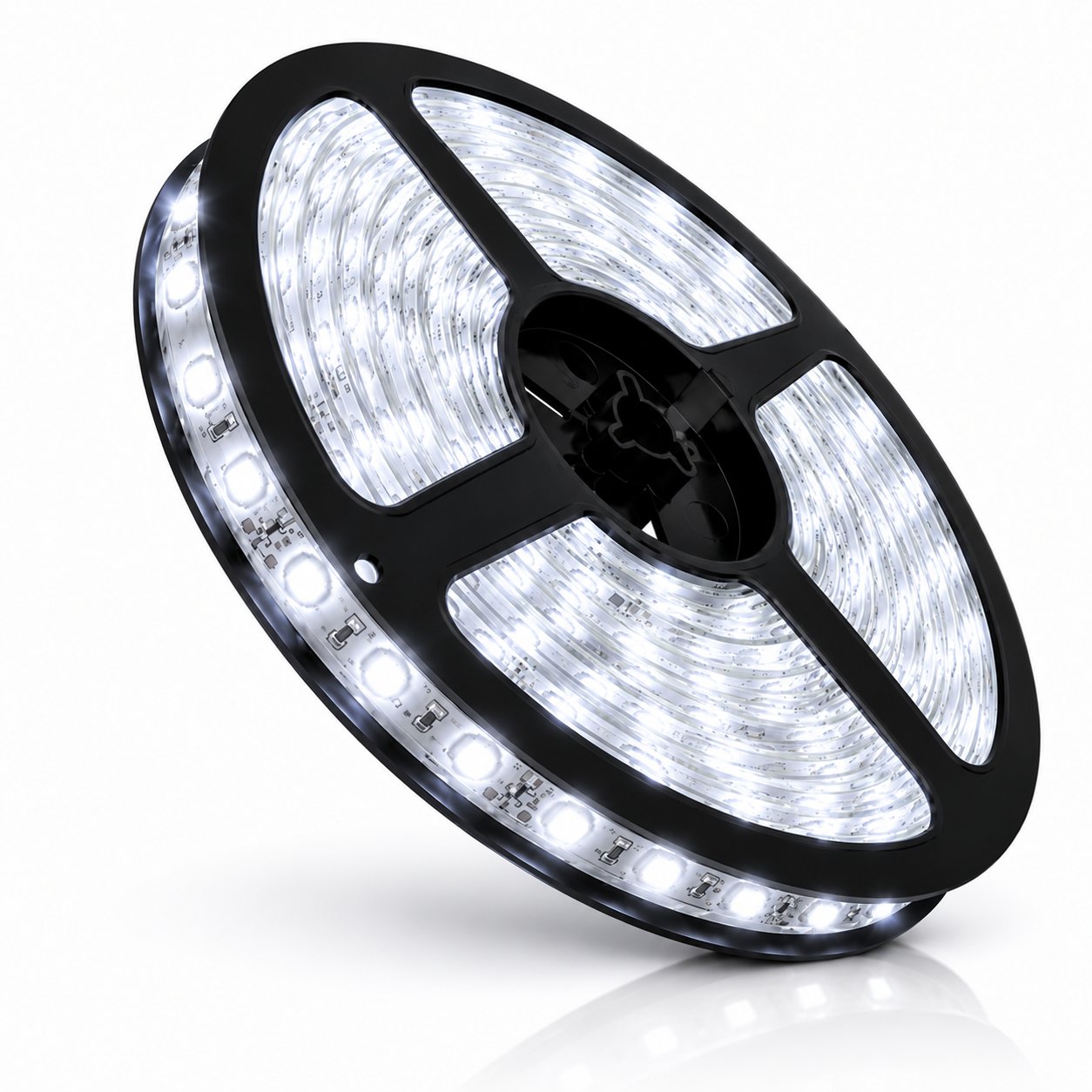 Şerit LED Silikonlu 5 Metre Beyaz Dış Mekan Su Geçirmez 12V LED Şerit