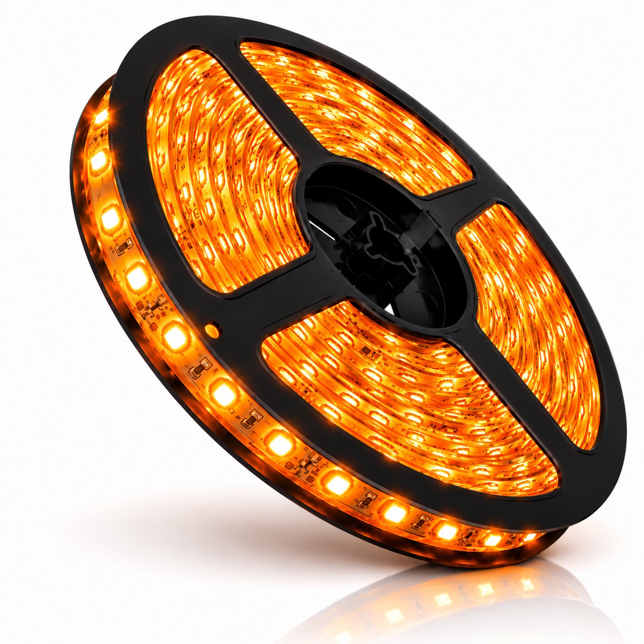 Şerit Led Silikonlu 5 Metre Turuncu Dış Mekan