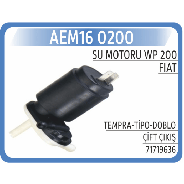 Su Motoru WP200 – Tempra Doblo Çift Çıkışlı Fiskiye Motoru
