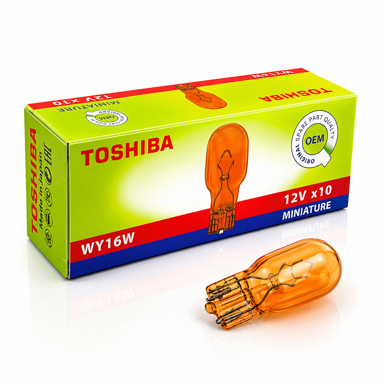 Toshiba 921 Turuncu Dipsiz Ampul 16W (10 Adet)