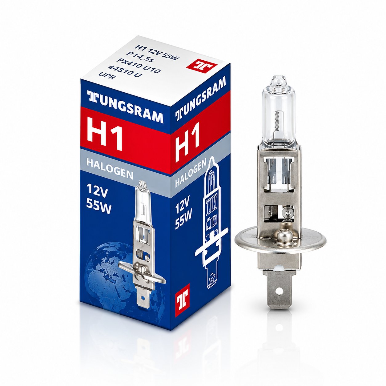 Tungsram H1 12V 55W 50310U Halojen Ampul (2 Adet) | Uzun Ömürlü ve Yüksek Işık Gücü
