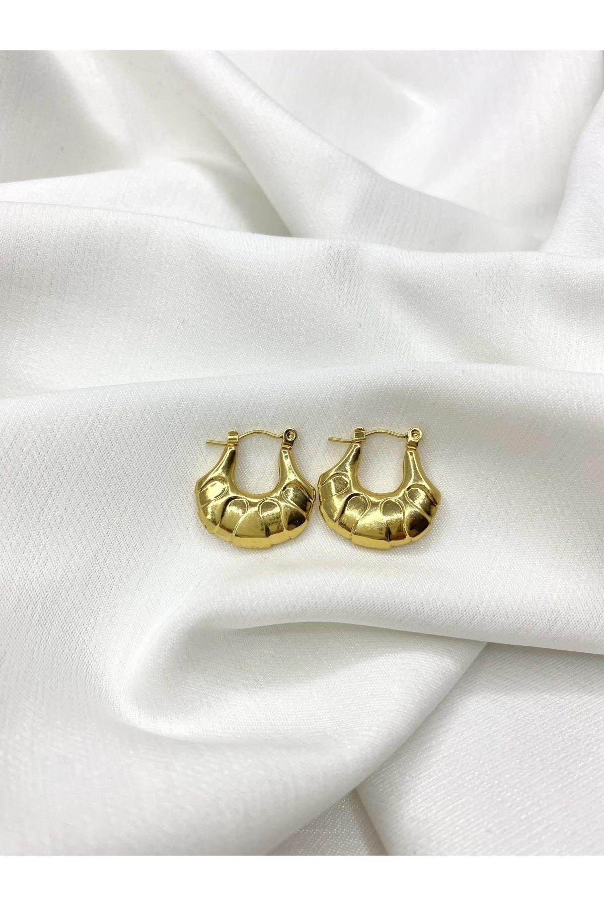 Çelik Gold Küpe