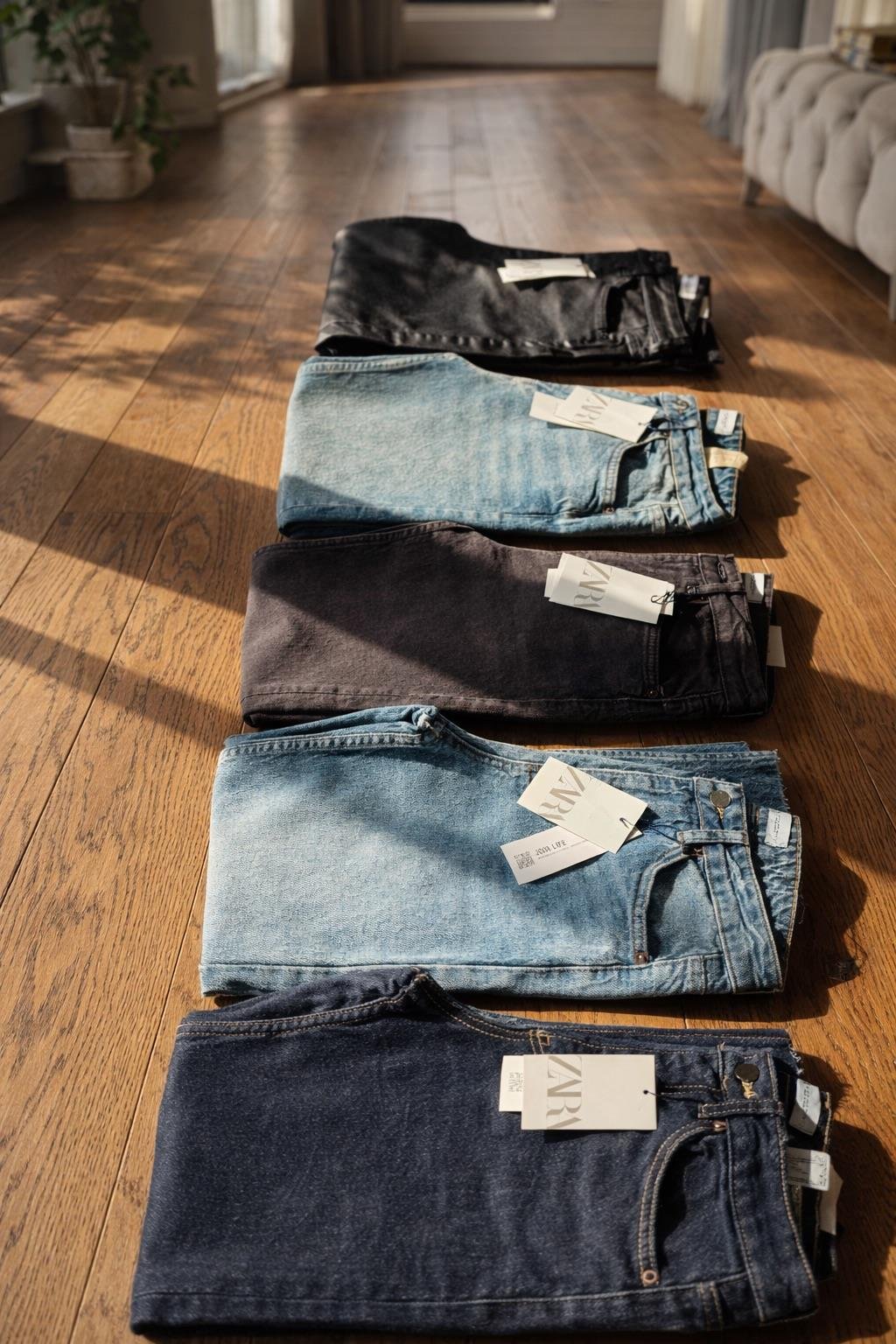 ZARA LİGHT BLUE BOYFİT