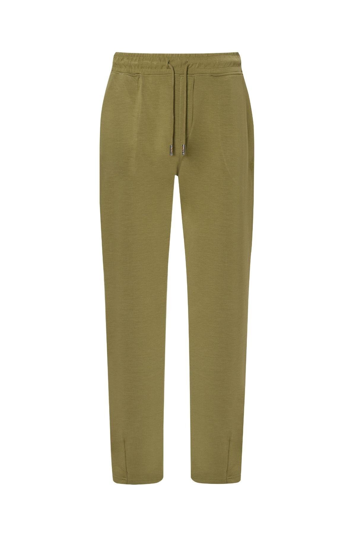Gümüşlük Viskon Olive Pantolon