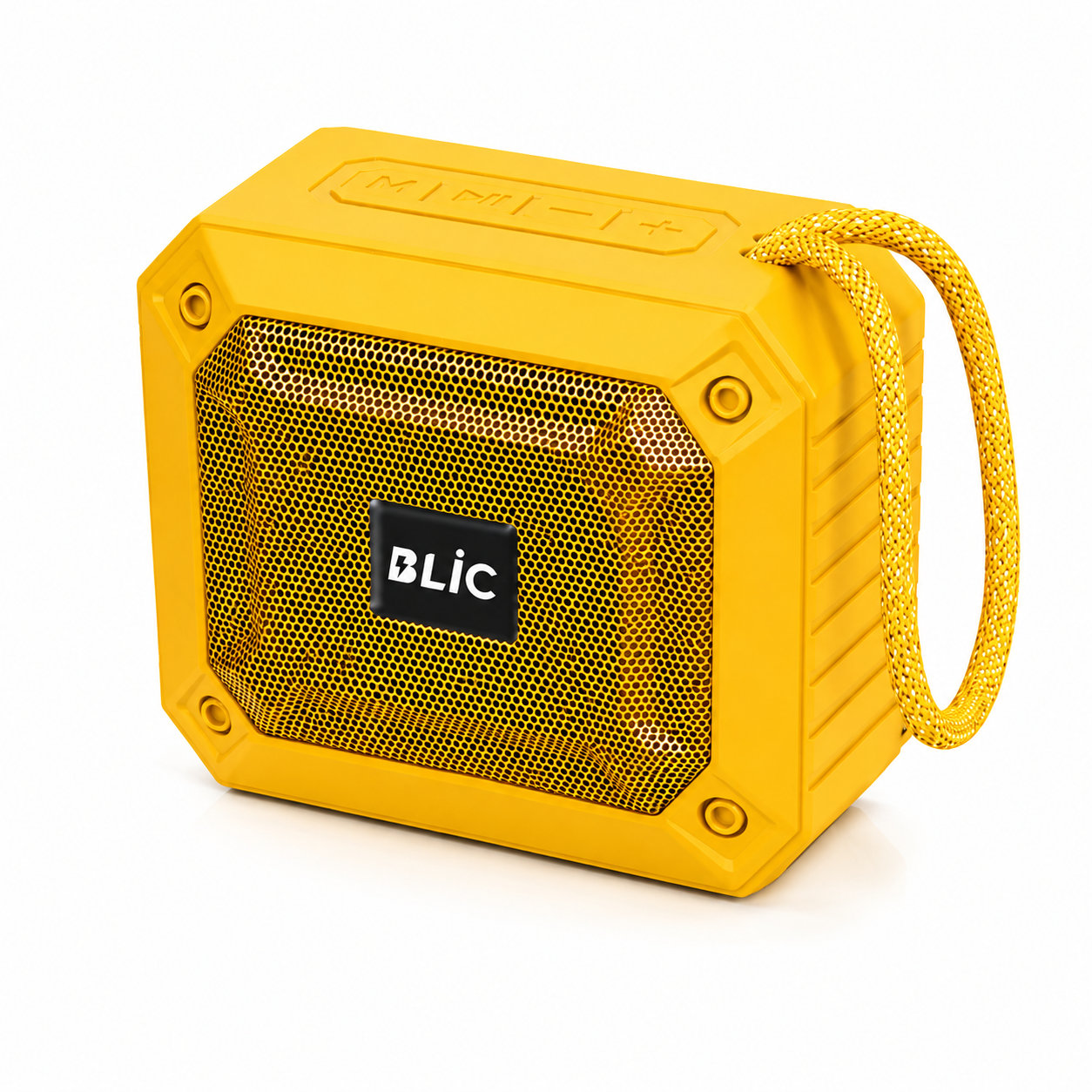 Blic BLS-84 6W Bluetooth 5.4 Kablosuz Hoparlör 1200mAh Taşınabilir Speaker USB TF Kart Destekli Sarı