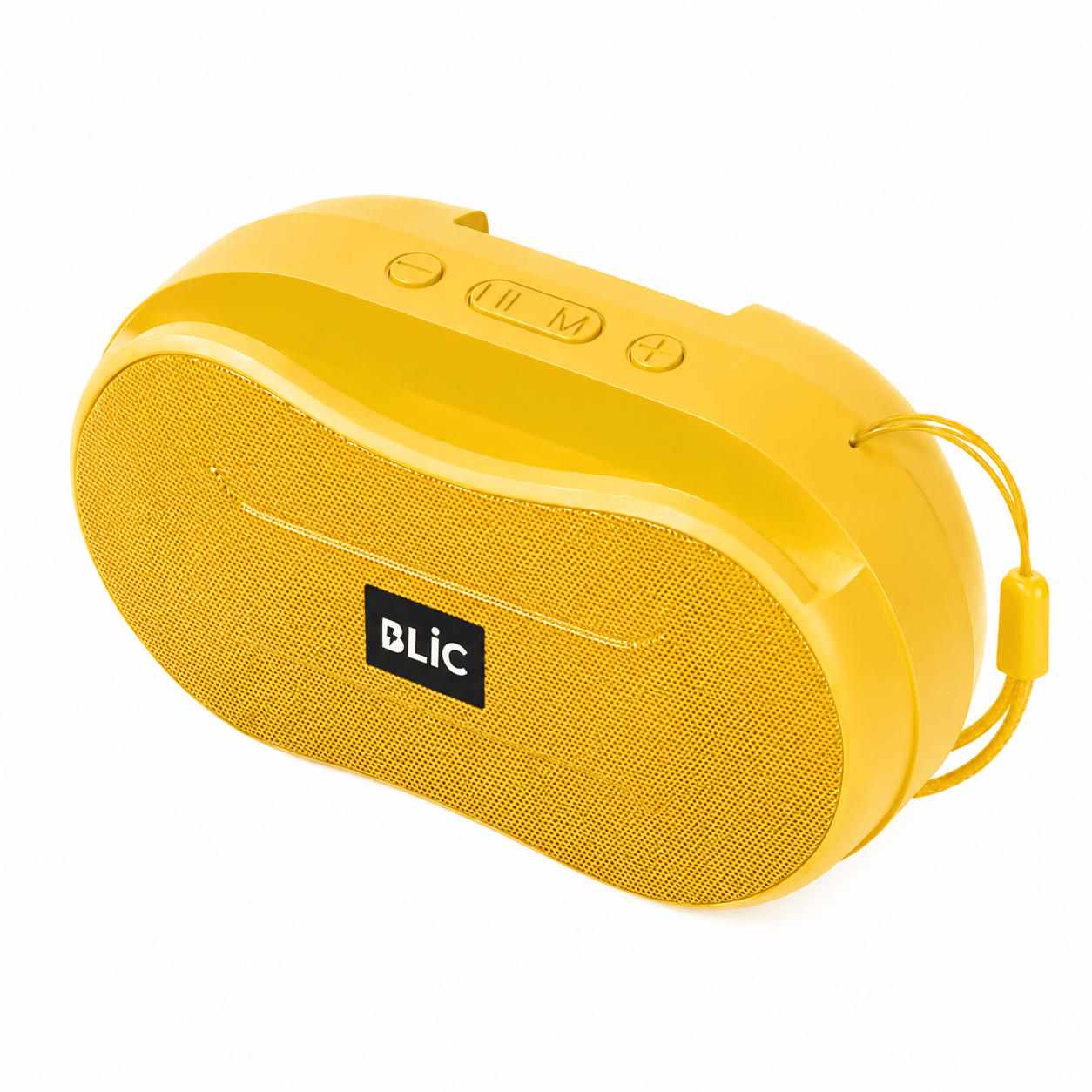 Blic BLS-96 6W Bluetooth Hoparlör – Telefon Standlı, 1200mAh, USB TF Kart Destekli Askılı Taşınabilir Speaker Sarı