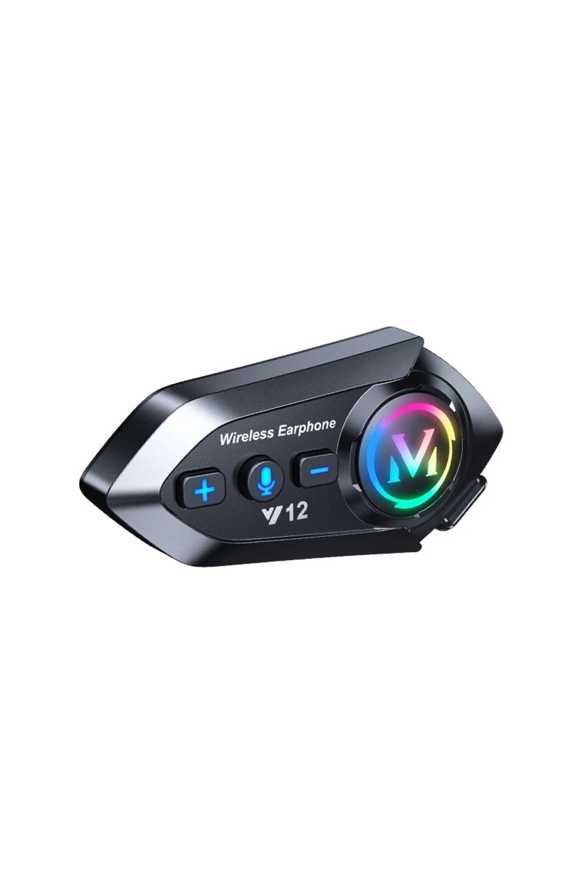 Blic Y12 Motosiklet Kask Intercom Bluetooth 5.4 Kulaklık – Işıklı, Su Geçirmez, Mikrofonlu Müzik ve Telefon Görüşme