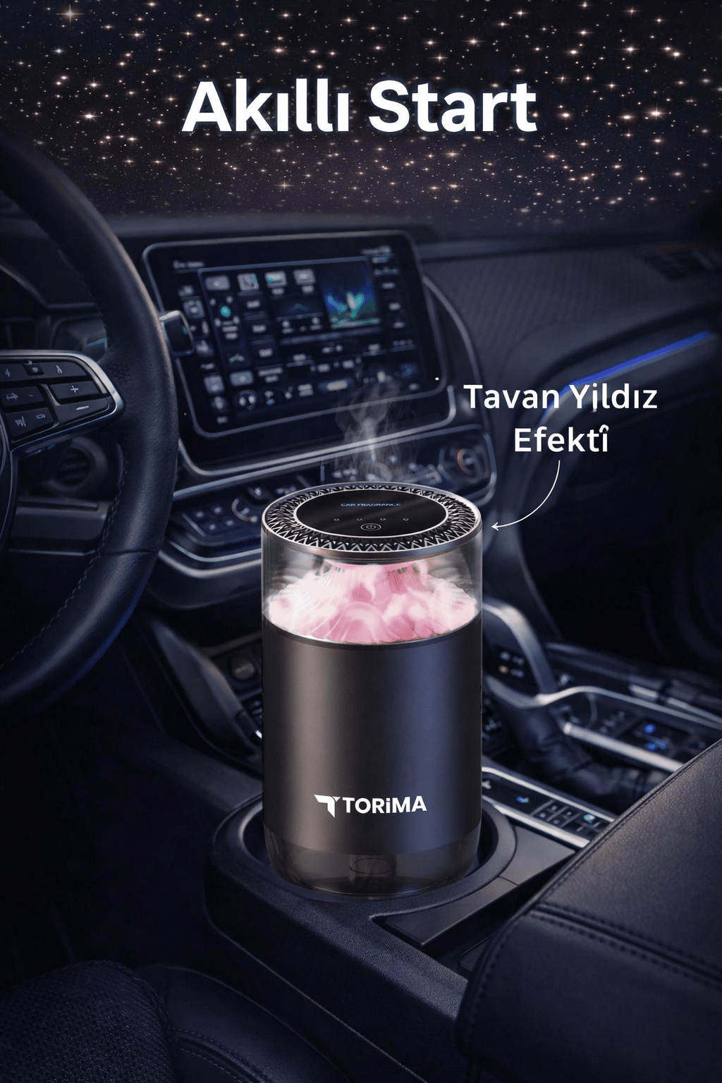 Torima TCF-01 Araç Kokusu Hava Nemlendirici Ve Hareket Algılamalı Koku Makinesi Qingying Weiyang Esansı – Aromaterapi Difüzör 