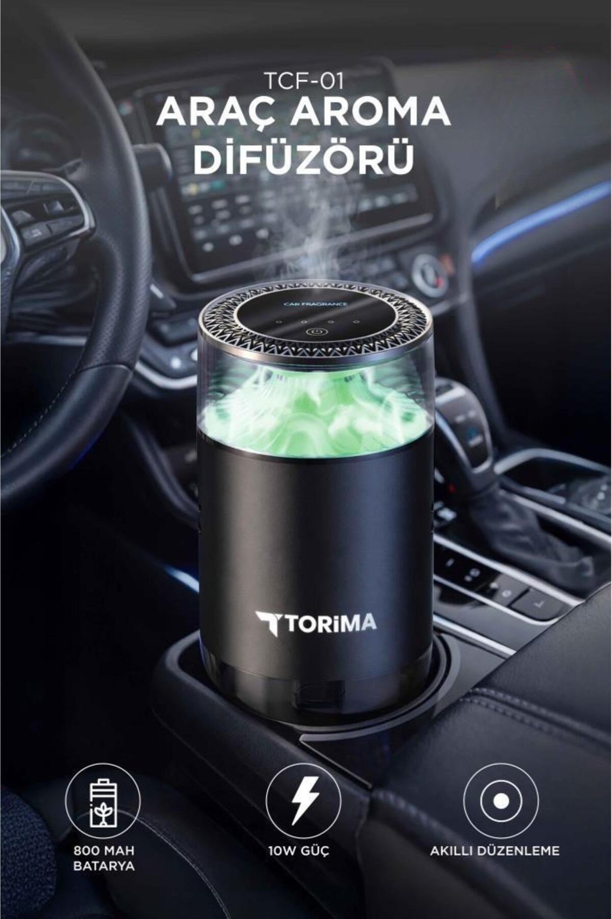 Torima TCF-01 Araç Kokusu Hava Nemlendirici Ve Hareket Algılamalı Koku Makinesi Secret Forest Esansı – Aromaterapi Difüzör 