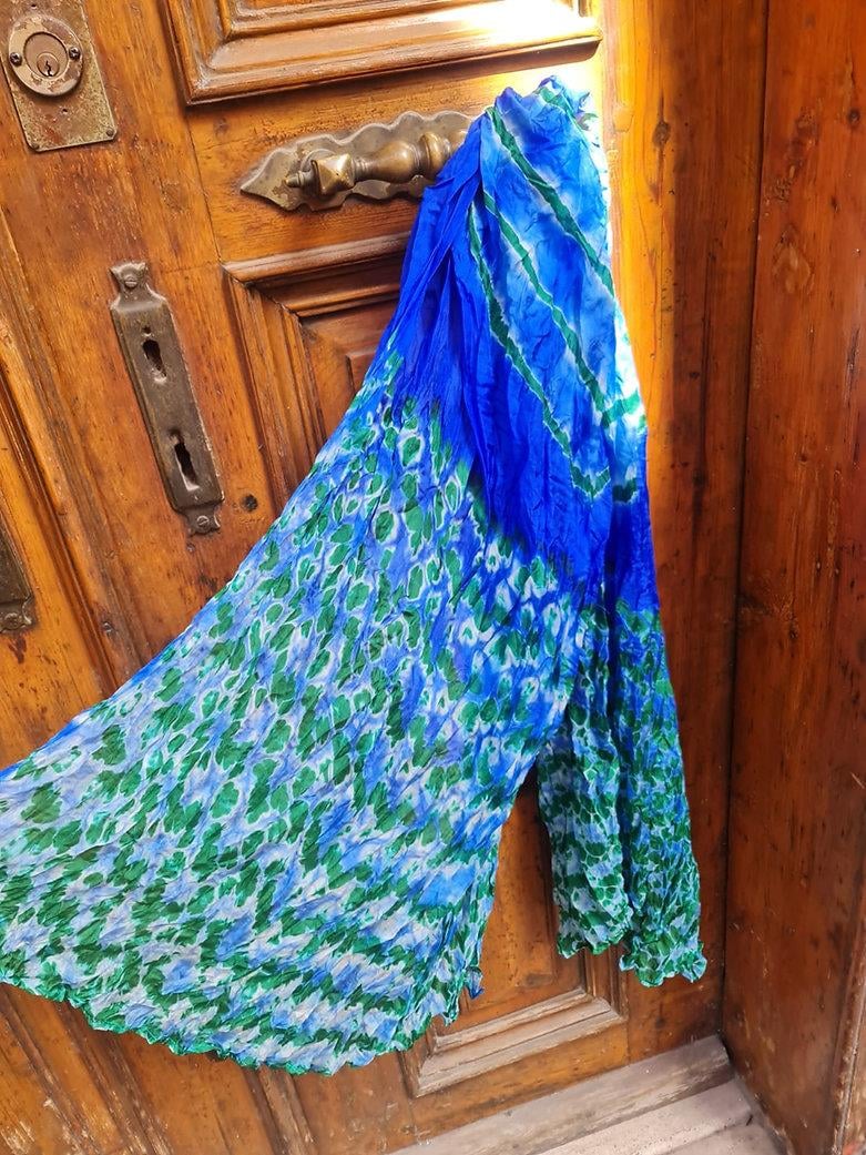 Shibori Fular - Mavi