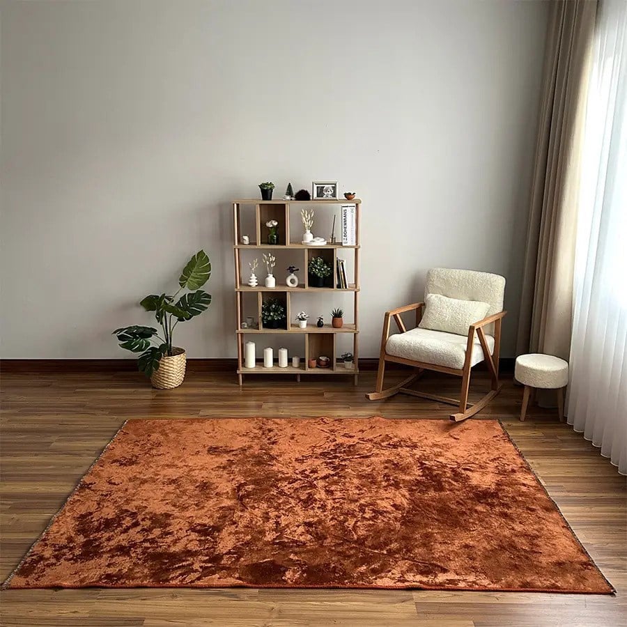 Aura PremiumAura Premium Kiremit & Bakır Yoğun Dokuma Modern Halı