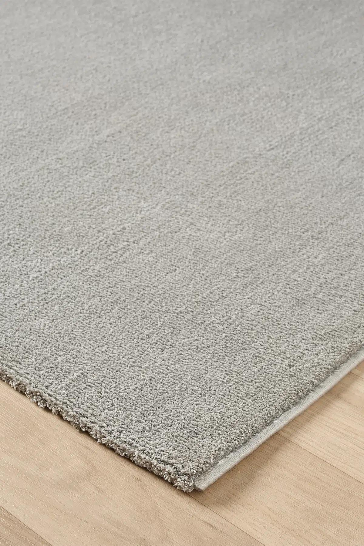 BaliBali Serisi Gri Mikrofiber Antialerjik Düz Renk Halı
